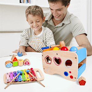 Playkidz Pound and Tap Bench for Toddlers