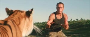 Van Damme faces off against the only predator capable of taking him on in a straight fight.