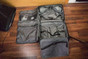 TravelPro Garment Bag Opened