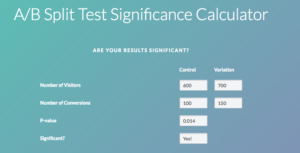 Statistical significance calculator