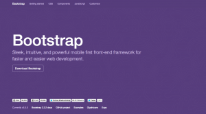 Captura de pantalla Bootstrap