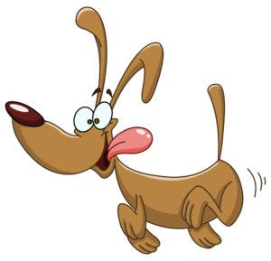 Cartoon of a goofy dog