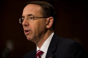 Deputy Attorney General Rod Rosenstein