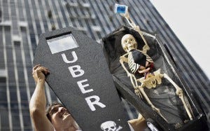 Anti-Uber protests