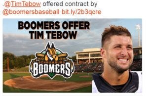 Tebow Minor League Offer 1