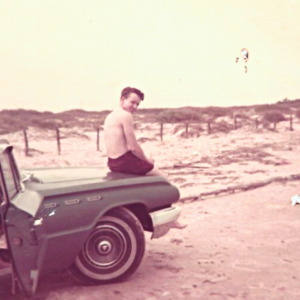 Jerry Lee Knight, Galveston Beach, late 1950s. Photo property of author.