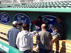 David Ortiz holding court at JetBlue Park