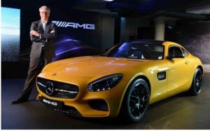 Roland Folger with the Mercedes AMG GT S