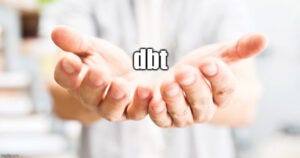 two joint hands offering dbt