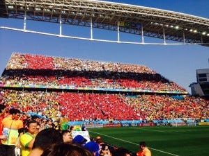 Chilean fans in Sao Paulo