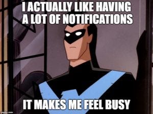 Too many notifications memes