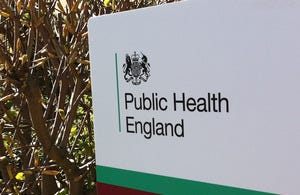 Public Health England sign