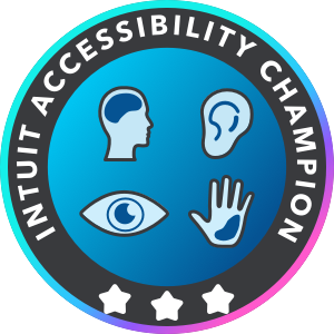 Level 3 Intuit Accessibility Champion