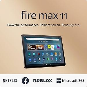 Fire Max 11 8 MP camera and support for Microsoft 365