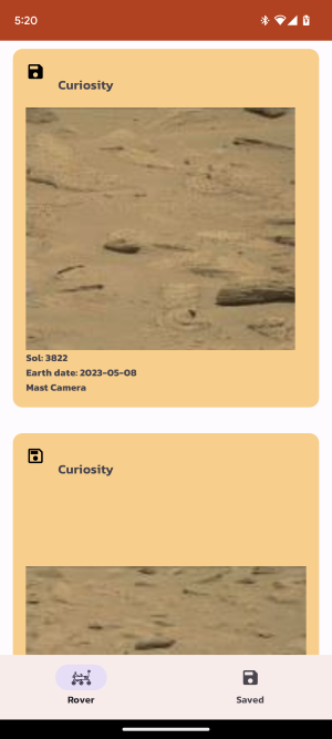 Third screen of Rover Photo Explorer