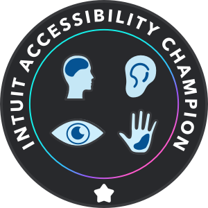Intuit Accessibility Champion