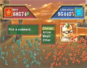 Game Still: Mushroom vs Mint wars.