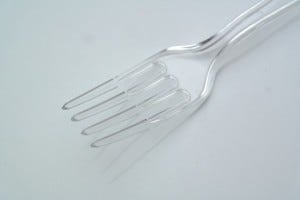 A plastic fork