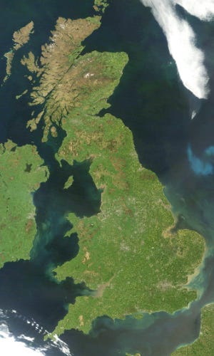 What does the coastline of Great Britain have to do with project delays?