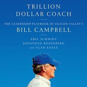 This is a book called Trillion Dollar Coach. It is a book on leadership.