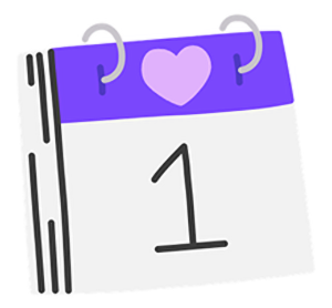 Calendar illustration icon