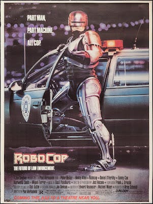 Original RoboCop release poster from 1987