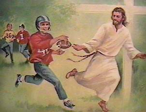 Hey why isn't that Jesus football guy, Tebow, in the Super Bowl?