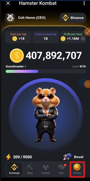 How to Connect Hamster Kombat to TON Wallet
