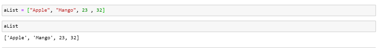 List in python