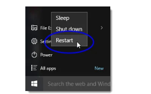 Restart your Computer