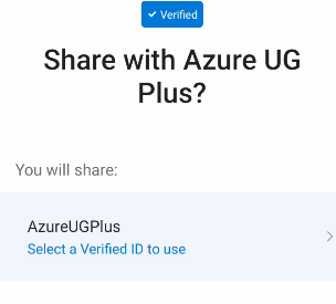 Image asking the user which VC to present (assuming multiple)