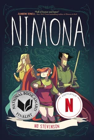 Nimona by N.D. Stevenson book cover