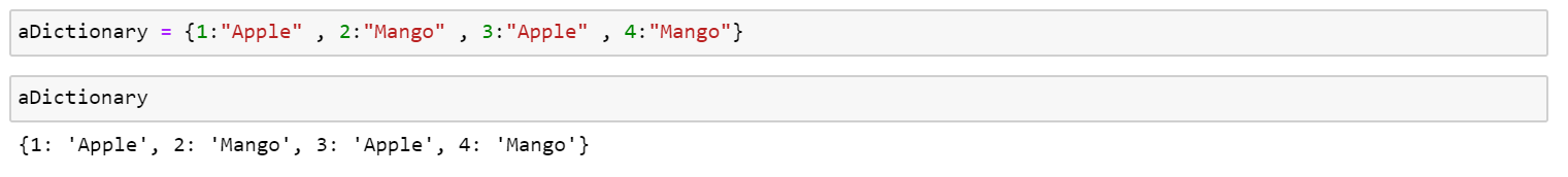 Duplicate items in Dictionary