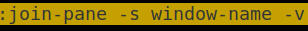 Join Pane Tmux Vertically