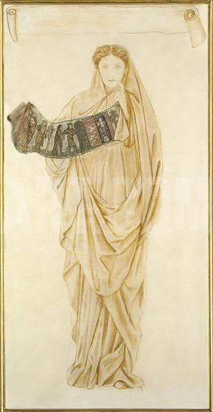E. C. Burne-Jones’s “Philomela” points to her mouth to represent the silence.