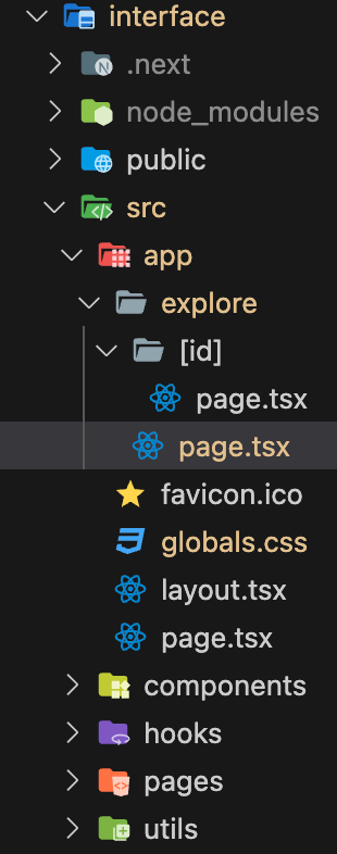 Screenshot showing directory icons with Material Icon Theme on VS Code