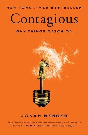 Book cover of Contagious: Why Things Catch On by Jonah Berger