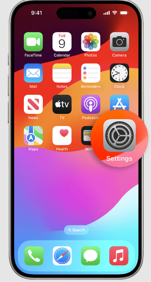iPhone 15 home screen image