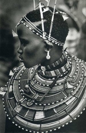 Beautiful Maasai Women in Traditional Clothing Editorial Image