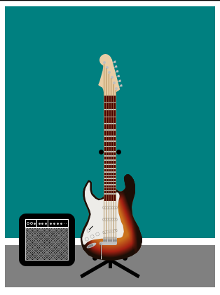 Electric Guitar made with CSS