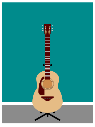 Acoustic Guitar made using CSS