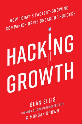 The cover image for Hacking Growth by Sean Ellis and Morgan Brown.