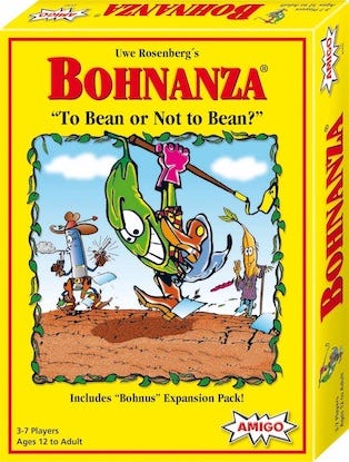 The official Bohnanza game box.
