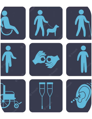 Image by macrovector_official</a> on Freepik. Common disability symbols