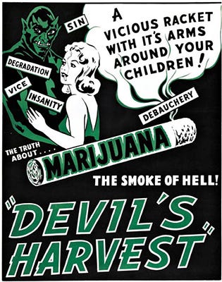 Poster anti Cannabis años 40