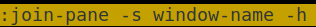 Join Pane Tmux Horizontally