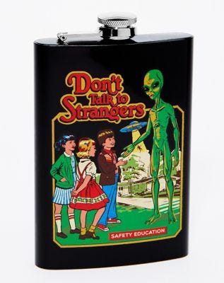 steven rhodes don’t talk to strangers alien flask