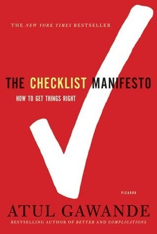 The Checklist Manifesto: How to Get Things Right PDF