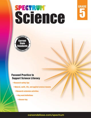 PDF Spectrum 5th Grade Science Workbooks, Ages 10 to 11, 5th Grade Science, Research Safety Tips and Physical, Earth, Space, and Life Science with Research Activities - 144 Pages (Volume 65) By School Specialty Publishing
