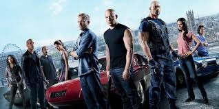 A promotional image used to promote the movie series Fast and Furious film series.